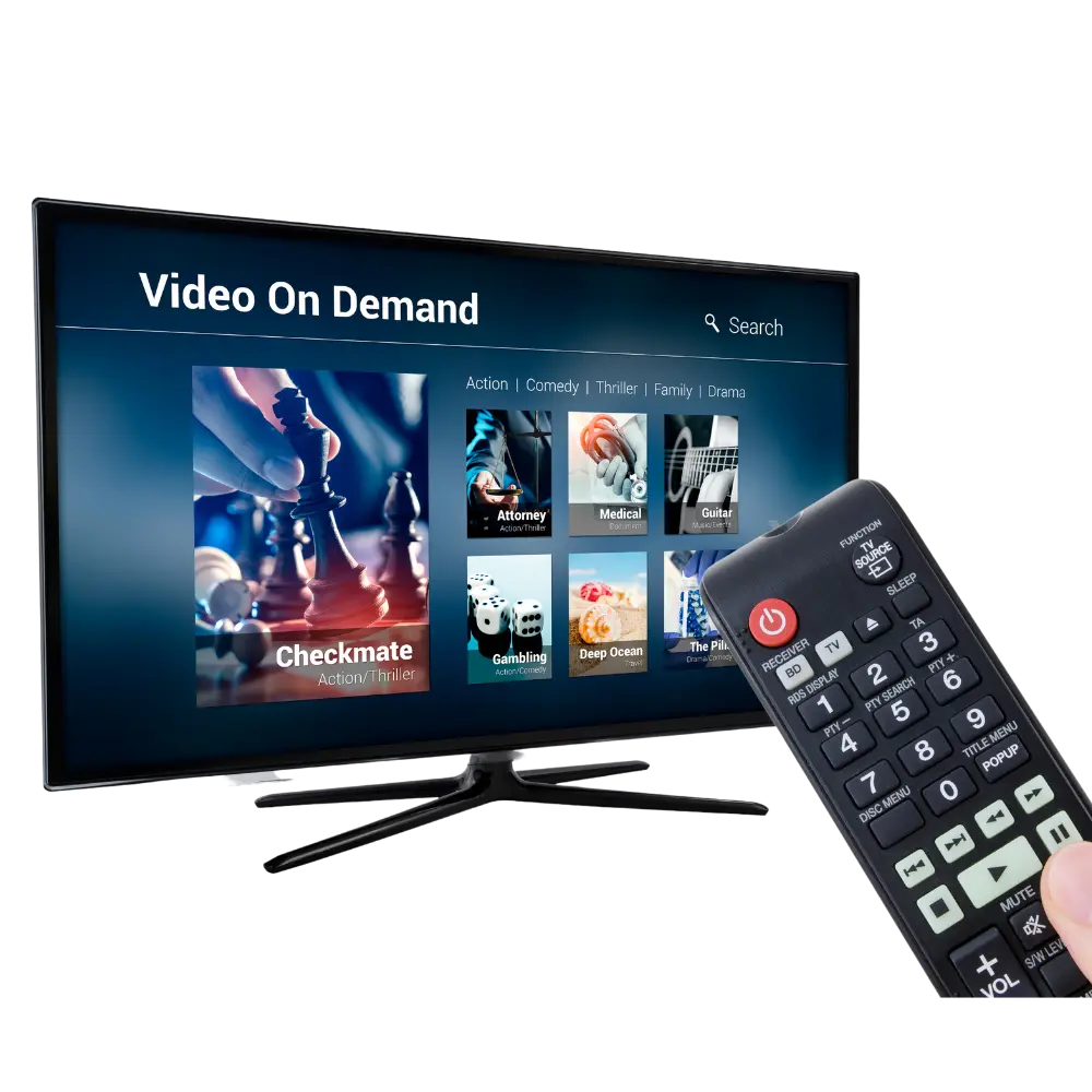 Video on demanad application on smart tv